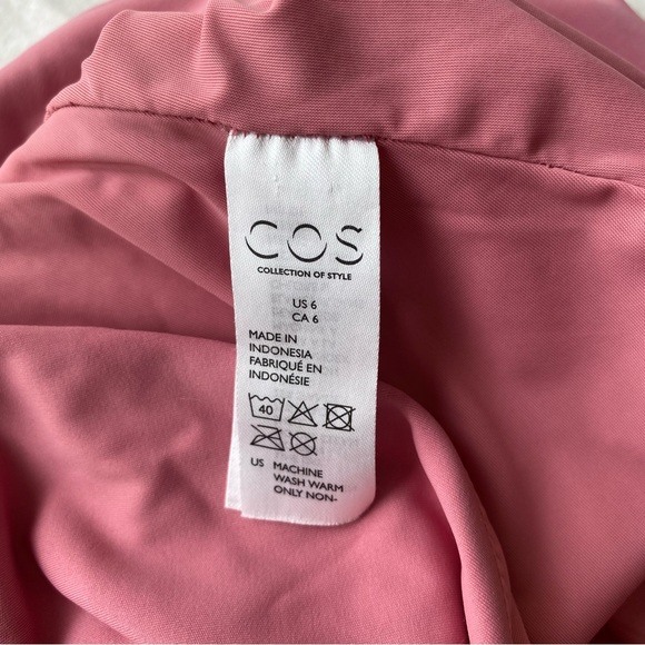 COS Pink V Neck One Piece Swimsuit US 6 - Picture 5 of 9